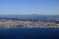 Flying into Barcelona