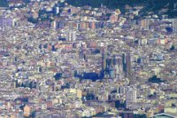 La Sagrada Familia from the air