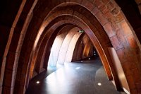 The "attic" of the Casa Mila with its parabolic arch supports