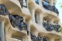 Exterior detail of the Casa Mila