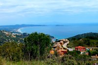 Views of the Mediterranean coast from Castle Begur