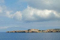 On the ferry coming into the port of Palma on Mallorca