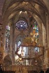 Main altar with canopy designed by Antoni Gaudi