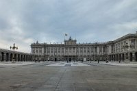 Courtyard of the Royal Palace in Madrid, also known as the Orient Palace