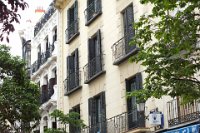 Details of buildings in the old section of Madrid