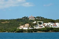 Private homes on the shore of the Bay of Mahon