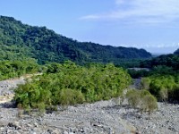 A river flowing from the area of the Arenal volcano