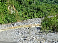 Sulphur taints the water flowing from the Arenal volcano region