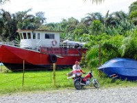 Vendor at our embarkation point on a tributary of the Rio Tortugueo at Guapiles