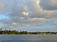 Looking toward the town of Tortuguero