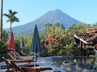 The hotel swimming pool