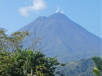 View of the Arenal volcano as we get ready to leave the hotel