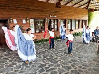 The troupe performing traditional dances