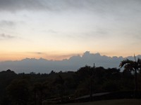 Sunsent from the El Establo Mountain Hotel looking towards the Pacific Ocean