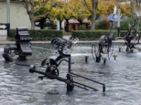 Tinguely Fountain on the site of the old city theater