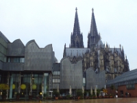 Cologne Cathedral and Museum of Modern Art in the foreground