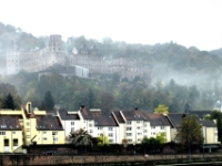 A view of the heidelberg Castle from the river