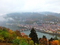 A view of Hedelberg and the Rhine from the Philosopher's Path