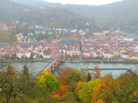 Heidelberg and the Karl Theodor Brucke across the Rhine