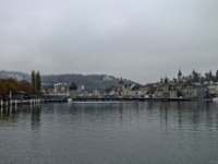 Approaching the dock in Lucerne