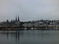 Views of Lucerne form the lake