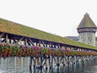 Kapellbrücke or Chapel Bridge across the Reuss River