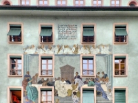 A sample of decorated buildimgs in Zurich