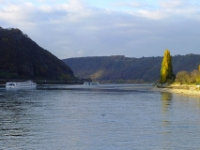 Traffic on the Rhine River